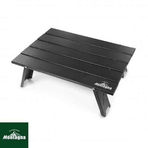 Montagna(モンターナ) ブラックアルミテーブル レジャー アウトドア キャンプ