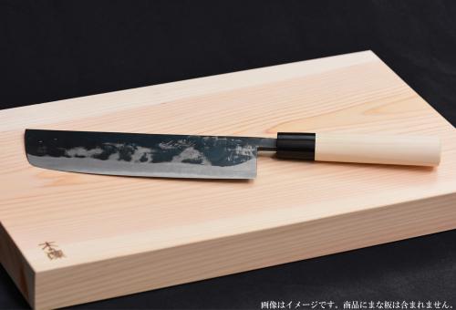 菜切り包丁 黒打 白2号 180mm 三省堂作 両利き用 包丁 木凛
