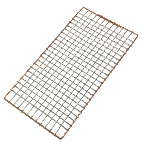 飛騨コンロ用 亜鉛引金網 長角用 280×145(mm) 国産 [丸十金網]