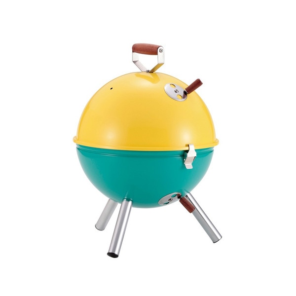 マルチ ミニバーベキュー コンロ(イエロー×グリーン) 【SMART LEISURE】