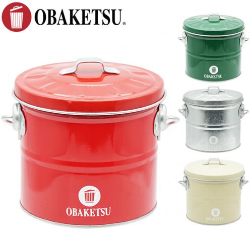 ミニ蚊遣りオバケツ 全4色(赤・緑・シルバー・アイボリー) MKY130 蚊取り線香入れ 蚊遣り箱 蚊とり 蚊やり アウトドア オバケツ 渡辺金属工業 日本製