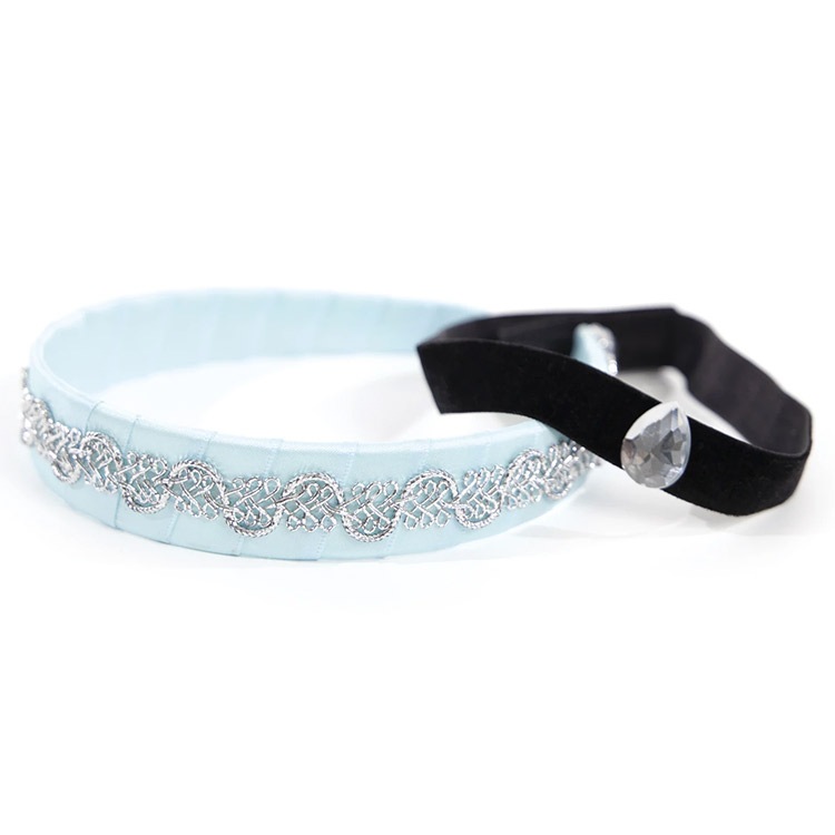 送料無料/ ハロウィン 衣装 子供 コスチューム アクセサリー カチューシャ チョーカー シンデレラ スカイブルー