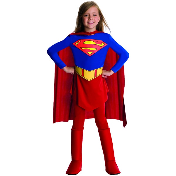 【売切価格】ルービーズ スーパーガール ハロウィン コスチューム コスプレ 女の子 90-160cm 衣装 子供 Rubie's 885215