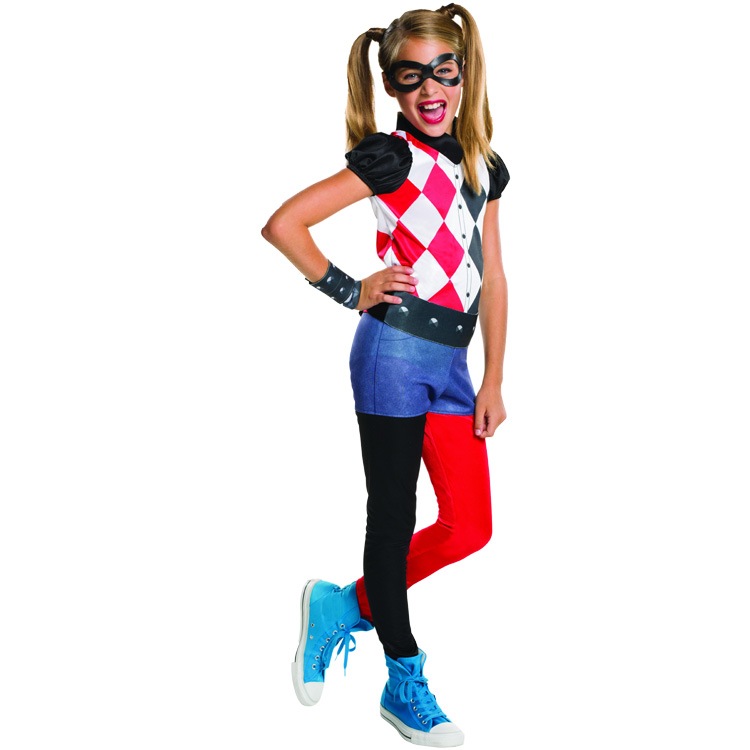 【売切価格】ルービーズ ハーレークイン ハロウィン コスチューム コスプレ 女の子 120-150cm 衣装 子供 Rubies 620744