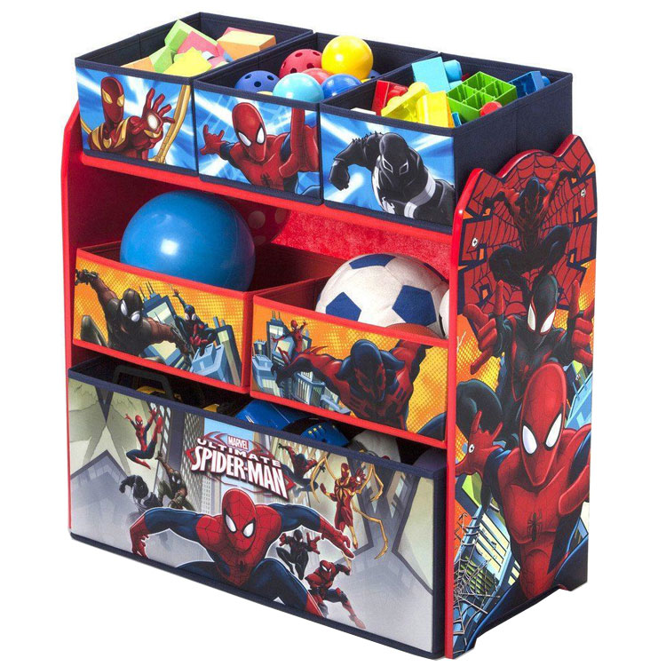 スパイダーマン マルチ おもちゃ箱 子供部屋 男の子 3-6歳 デルタ