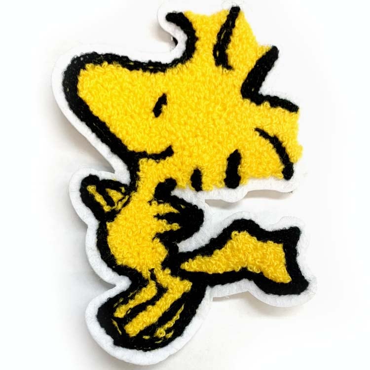 送料無料/ ワッペン スヌーピー ウッドストック L 全身 刺繍