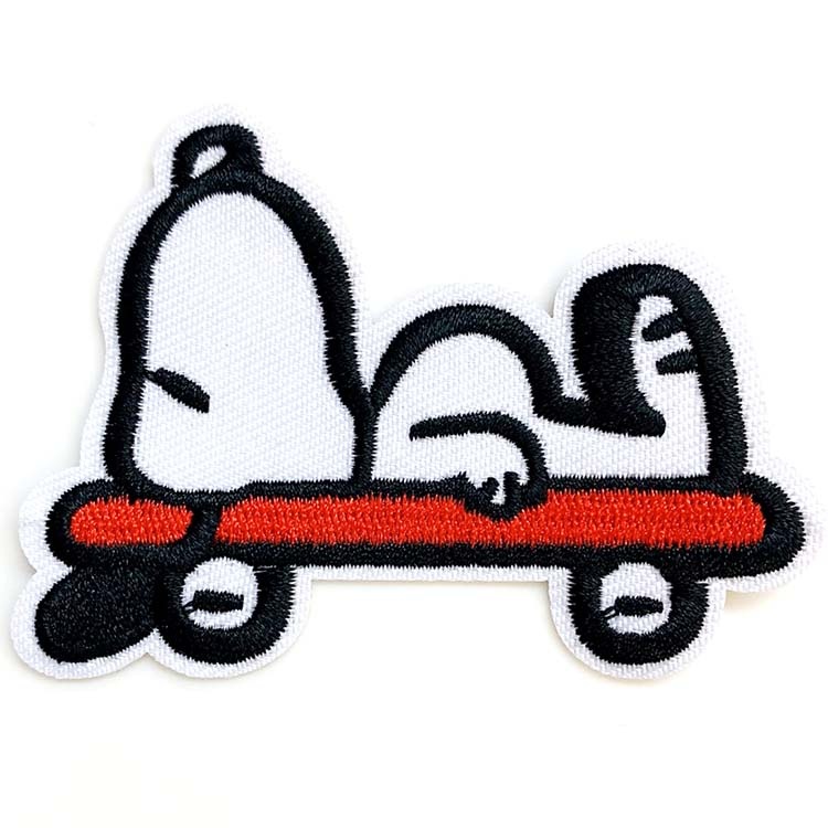 1984年 スヌーピー ANA スキー ツアー刺繍ワッペン/ アップリケ バッジ PEANUTS/ピーナッツ×ANA/全日空・刺繍ワッペン型バッジ 「'84