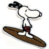 送料無料/ ワッペン スヌーピー サーフライダー L 全身 刺繍 キャラクター ディズニー ワッペン アップリケ SNOOPY|その他|ブランド
