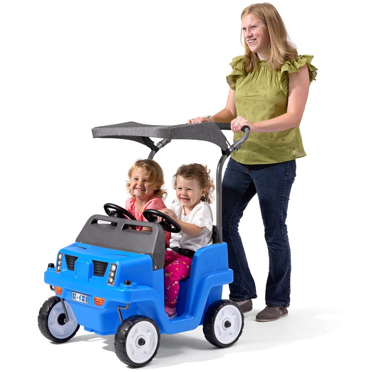 アウトドアワゴン 安全 子供 2人乗り ステップ2 プッシュアラウンド