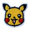 送料無料/ ワッペン ポケットモンスター ピカチュー S フェイス 刺繍 アイロン キャラクター ポケモン ワッペン アップリケ|その他|ブランド