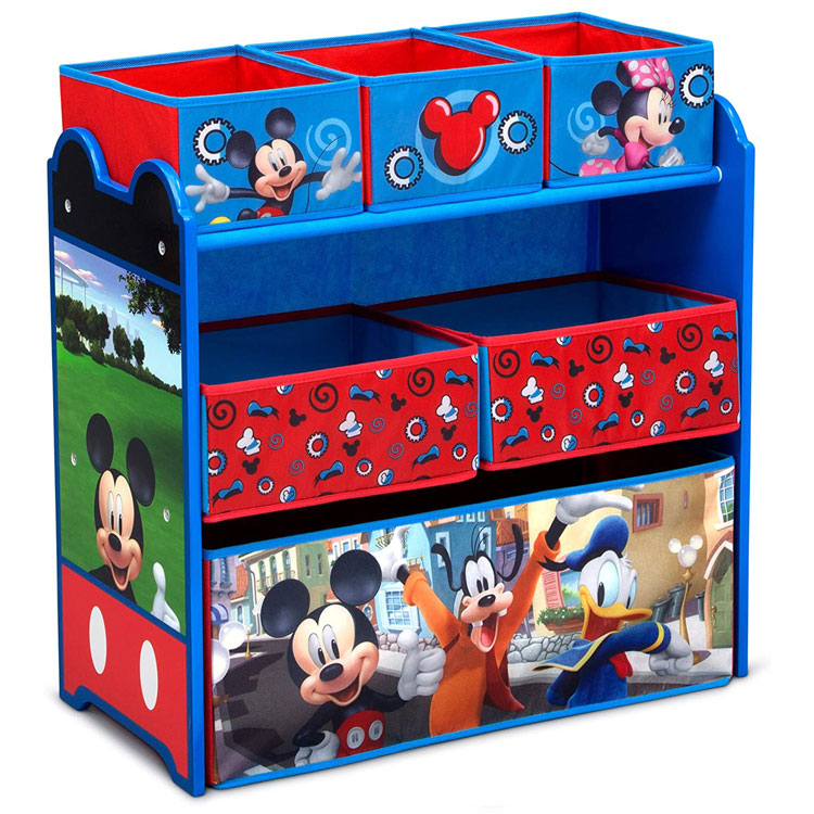 未使用❗おもちゃばこ　ミッキー　収納　box デルタ ディズニー ミッキーマウス マルチ おもちゃ箱 ミッキー