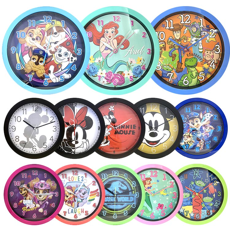 掛け時計 ディズニー ミッキー ミニー パウパトロール ジュラシック