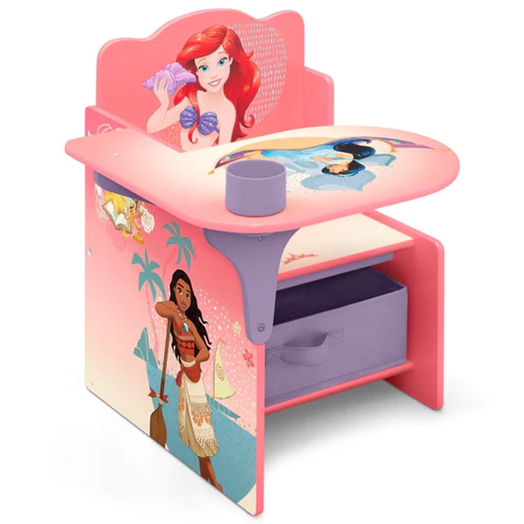 デルタ ディズニー プリンセス 一体型 チェアーデスク 女の子 3歳から