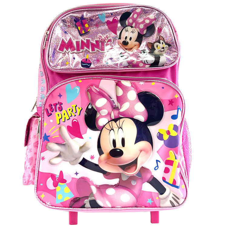 子供 キャリーケース キャリーバッグ ディズニー ミニーマウス L