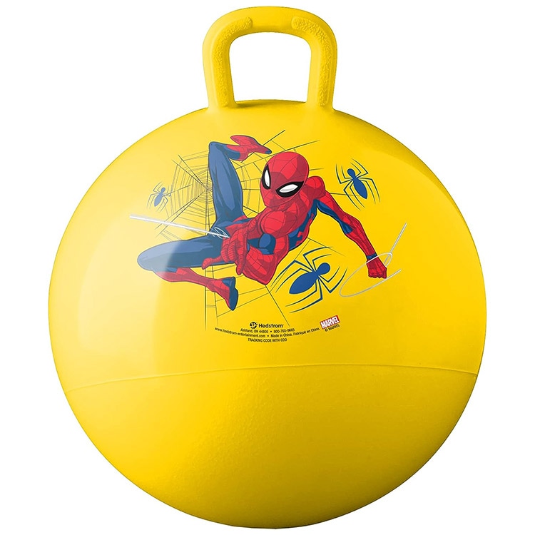 ホッピングボール スパイダーマン イエロー 4歳から バランスボール