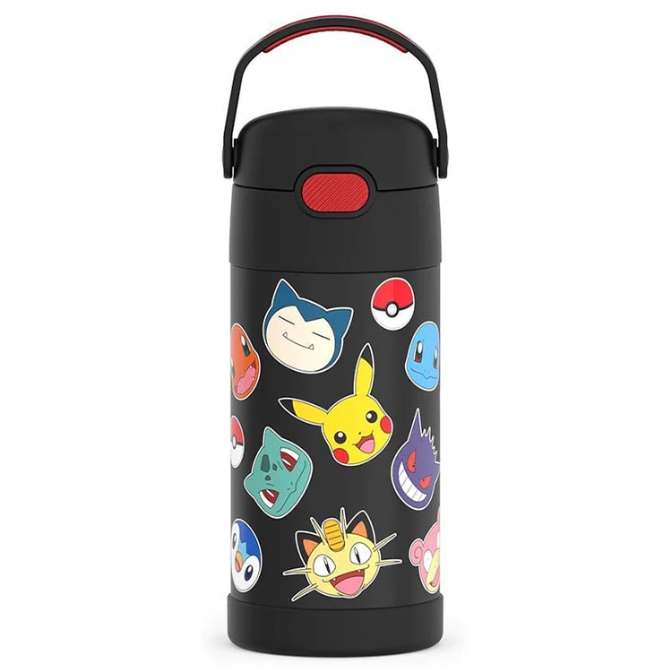 サーモス ポケモン マリオ 水筒 まとめ購入 THERMOS 12oz 355 サーモス ステンレス ストロー 水筒 ステンレス水筒 ポケモン 総柄