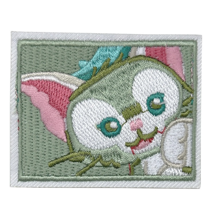 送料無料/ ワッペン ジェラトーニ スクエア 刺繍 アイロン 四角