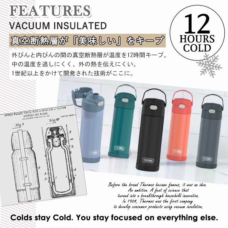 サーモス ステンレス 水筒 マリオカート 直のみ 470ml THERMOS 無地
