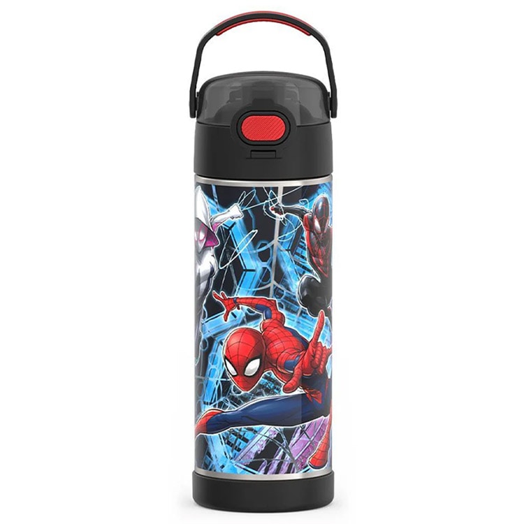 サーモス ステンレス 水筒 スパイダーマン 直のみ 470ml THERMOS 無地 子供 大人 ワンタッチ おしゃれ 洗いやすい 保冷 保温 SPIDER-MAN