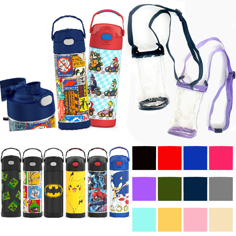 Tam様 透明水筒カバー ローズ470ml ×2点 【クーポン有り】【ゆう