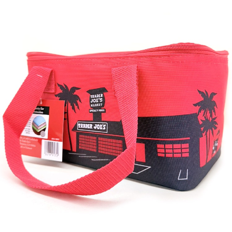 送料無料/ TRADER JOE'S トレーダージョーズ ランチバッグ レッド 保冷