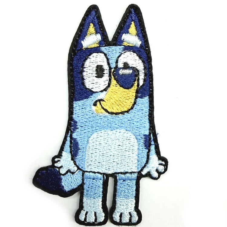 送料無料/ ワッペン ブルーイ 刺繍 アイロン キャラクター 犬 ワッペン アップリケ ディズニー かわいい 動物 映画 アニメ disney+ bluey