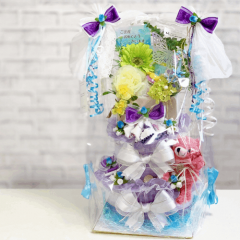 2段 おむつケーキ男の子 フリルプリンス　