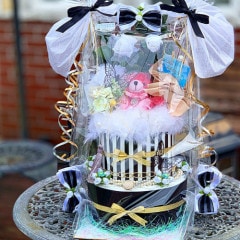 2段 おむつケーキ男の子 バースデーラグジュアリー