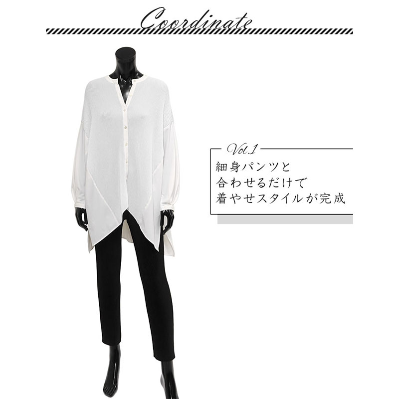 ❾ ☆新品【スペッチオ】SPECCHIO 素敵なトップス シフォンプリント バタフライチュニックドレス｜SPECCHIO公式