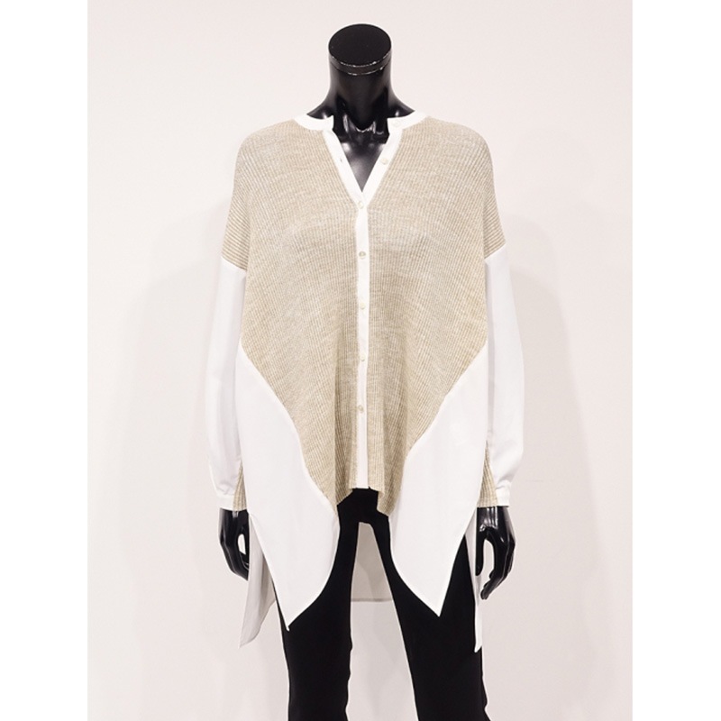 ❾ ☆新品【スペッチオ】SPECCHIO 素敵なトップス シフォンプリント バタフライチュニックドレス｜SPECCHIO公式