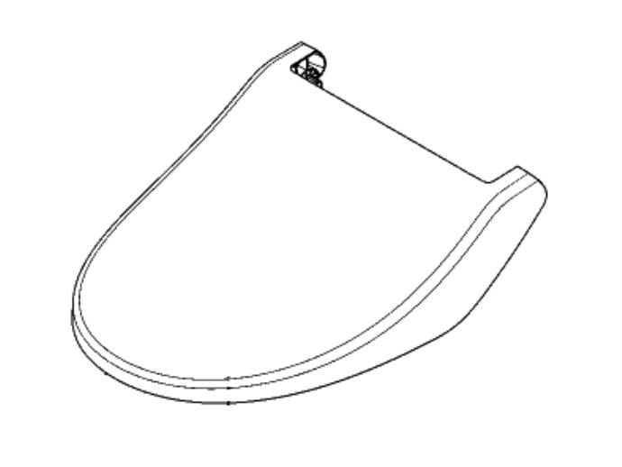 パナソニック Panasonic 温水洗浄便座用便座蓋（便ふた） ADL646SVEKU0