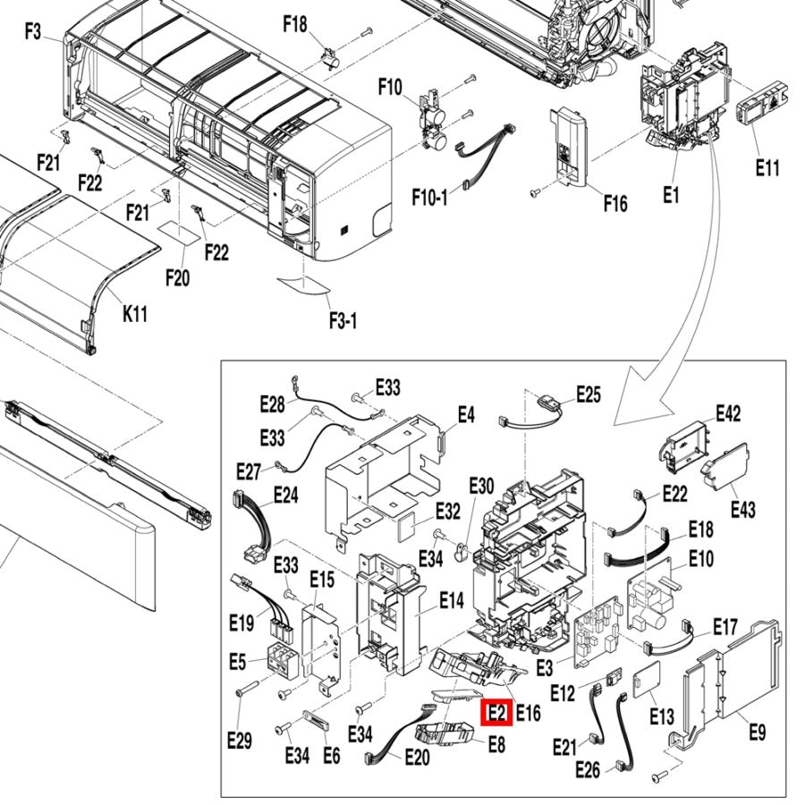 ダイキン DAIKIN エアコン プリント基板組立品 2490243 | パーツコム