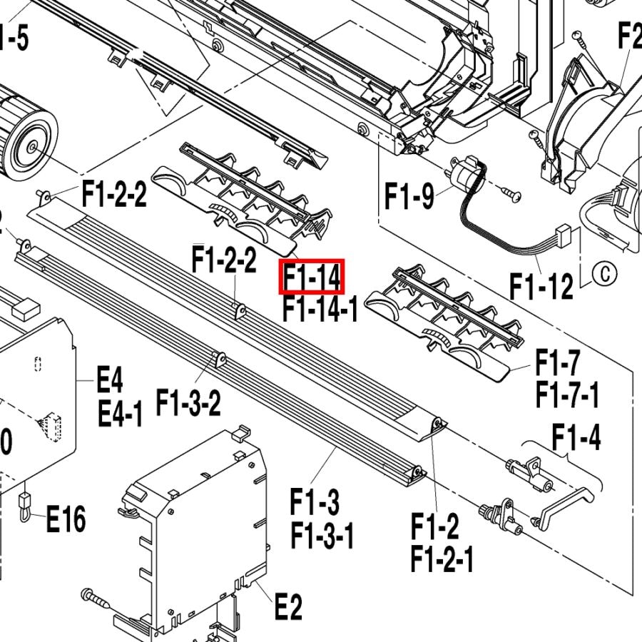ダイキン DAIKIN エアコン 吹出グリル垂直羽根組立品 139396J｜パーツコム