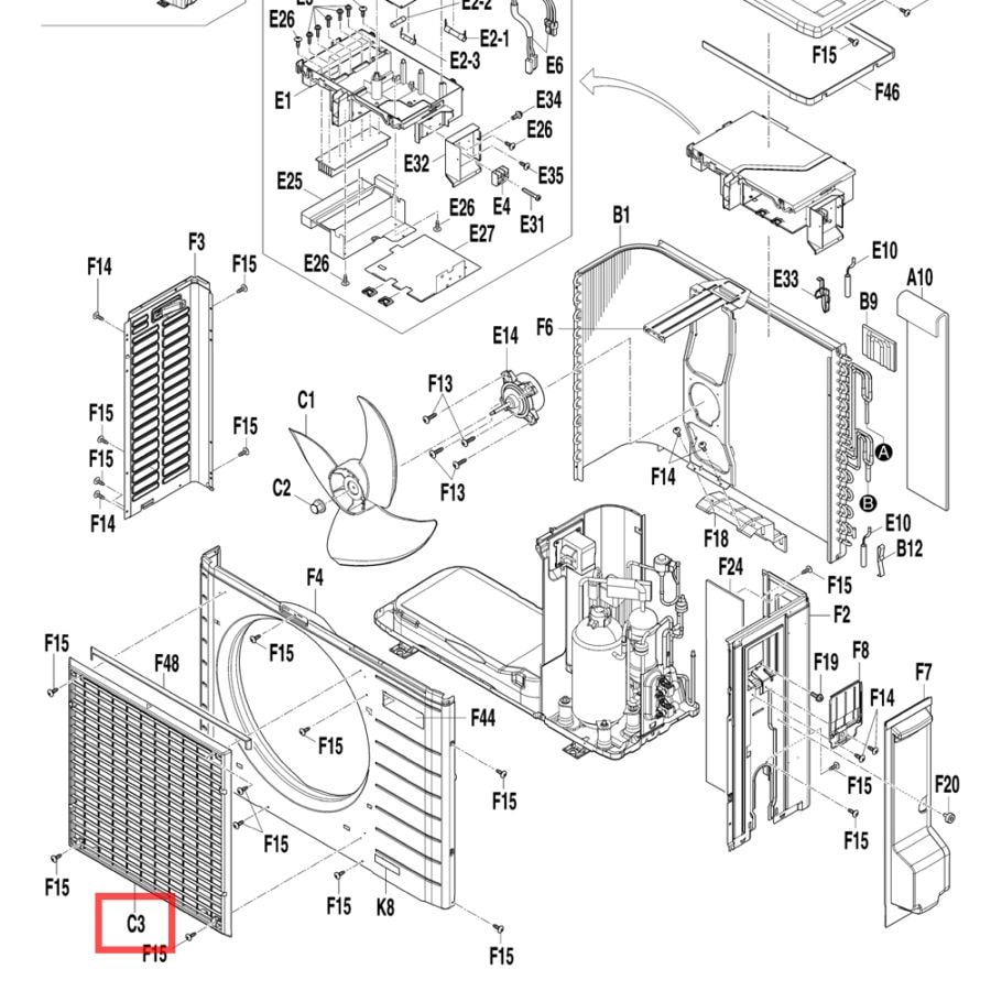 専用出品＊DAIKIN エアコン本体部品 BYCP160ESEF＊2枚 専用出品