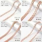 アレルギー対応 ステンレス  【切り売り/約1m】107.サージカルステンレス製チェーン【ピンクゴールド】 ステンレス チェーン 金色 マンテル アレルギーフリー 金属アレルギー対応 変色しにくい ハ