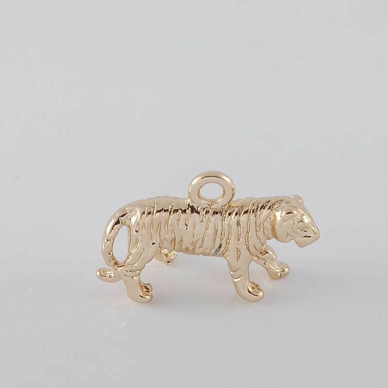 メタルチャーム 【333.寅】 虎 トラ チャーム ゴールド ハンドメイド
