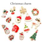 メタルチャーム 【84.メリークリスマス 1個売り】 全15種類 サンタクロース トナカイ クリスマスツリー ベル スノーマン ブーツ ばら売り 【卸価格】 ハンドメイド チャーム 手作り 手芸 ゴー