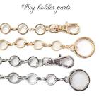 キーホルダーパーツ【05】【1個売り】全長約16cm ナスカン 二重カン 回転カン 銅製 バッグチャーム キーリング ストラップ チャーム 副資材 エンドパーツ ハンドメイド 金具 バラ DIY 国内