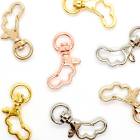 キーホルダーパーツ【29】羽根【1個売り】全長約30mm ナスカン 羽根 回転カン バッグチャーム キーリング ストラップ チャーム 副資材 エンドパーツ ハンドメイド 金具 ゴールド　ピンクゴールド