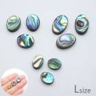 アバロン シェルビーズ【 オーバル L 12*8mm 縦穴 】1個売り シェル 貝 鮑 虹色 ビーズ パーツ 素材 ハンドメイド 手作り 天然素材 国内発送|パール|天然石アイテム