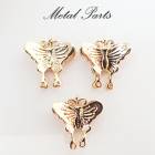 メタルチャーム【104.スワロウテイルバタフライ】1個 蝶 ゴールド 和柄 バタフライ ちょうちょ チャーム ストーン 丸カンつき パーツ ハンドメイド DIY 国内発送|メタルチャーム|ハンドメイド