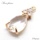 ストーンフレーム 【131.ストーンキャップドロップ】1個 ドロップ チャーム ラインストーン ビジュー ハンドメイド DIY 国内発送|ストーンフレーム|ハンドメイド パーツ 