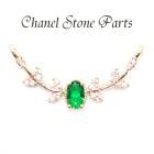 ストーンフレーム 【171.月桂樹】 1個売り リーフ 月桂冠 ギリシャ 神話 グリーン アクセサリー ジョイント パーツ チャーム ラインストーン ビジュー ハンドメイド DIY 国内発送|ストーン