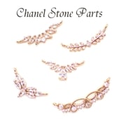 ストーンフレーム 【166】 5種類 1個売り チャーム ラインストーン ジョイントパーツ クリア クリスタル ビジュー ハンドメイド DIY 国内発送|ストーンフレーム|ハンドメイド パーツ 