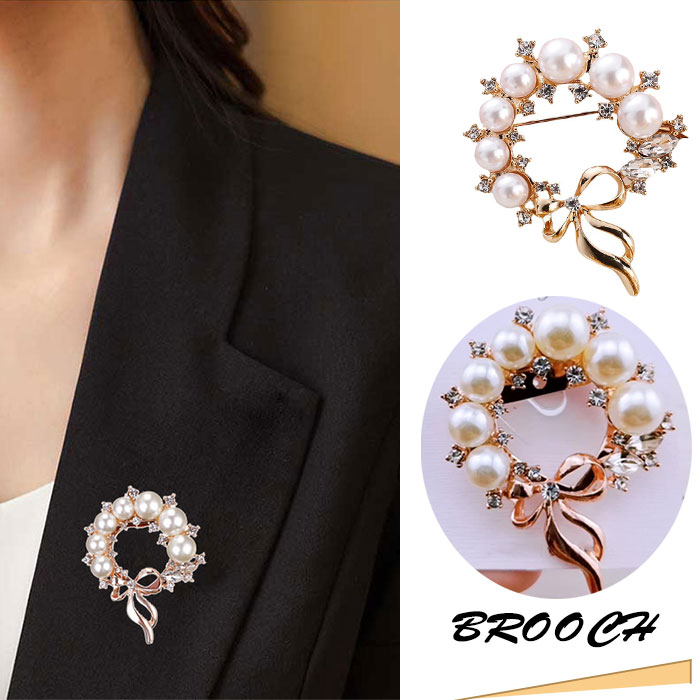 パール ブローチ VBPV9649__PW パール フラワーブローチ｜ブローチ｜ヴァンドーム