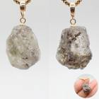 【33. ロシア産 フェナカイト 原石 K18 ペンダントトップ】 1個 ゴールド 18金 パワーストーン 天然石 浄化 日本製 自社工場制作 自社管理 アカネ|ペンダントトップ|天然石アイテム