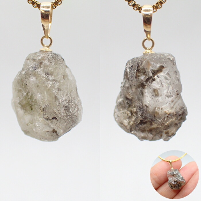 33. ロシア産 フェナカイト 原石 K18 ペンダントトップ】 1個 ゴールド