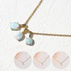 ステンレス 金属アレルギー対応 ペンダントトップ ドミニカ産 ラリマー 4サイズ ステンレス製 天然石チャーム 天然石トップ ペンダント アクセサリーパーツ 天然石|ペンダントトップ|天然石アイテム