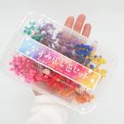 デコパーツ【94. ドライフラワー かすみ草 7色セット】 カスミソウ かすみそう レインボー 虹 プリザーブドフラワー 小さめ 小さい ハーバリウム アロマ キャンドル レジン ハンドメイド 推し 