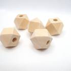 ウッドパーツ【52.多面カット】約20mm【5個売り】多面 カットビーズ ウッドビーズ 大きめ 木 天然素材 ハンドメイド|ウッドビーズ|ハンドメイド パーツ 